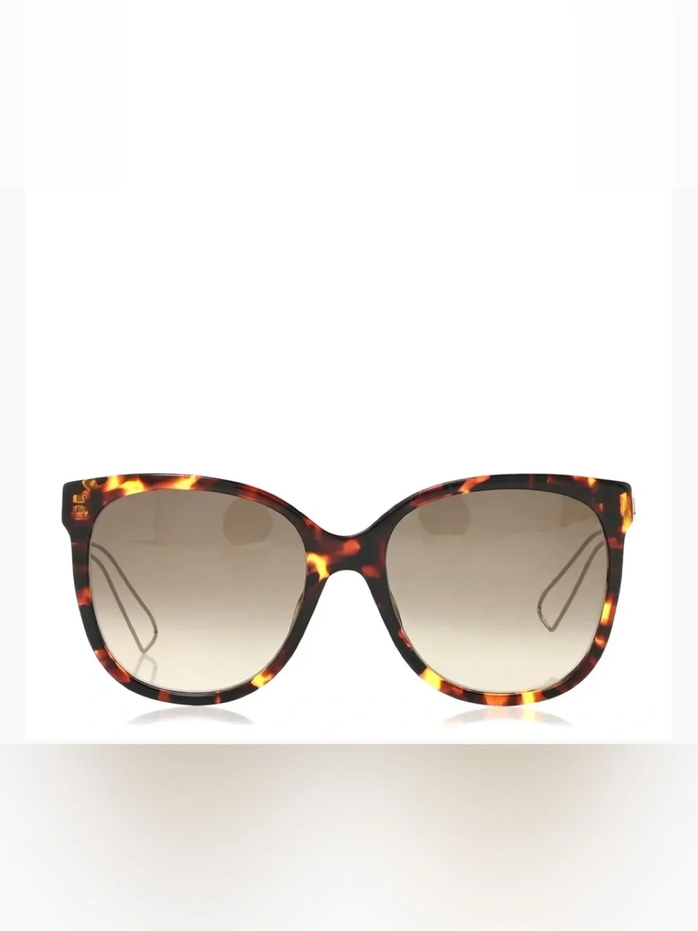 Christian Dior Women's Diorama 3/S TGY/HA Havana/Silver/Gold Sunglasses 56mm
